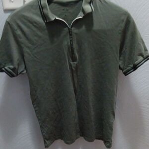 Armani Exchange Olive Polo Shirt